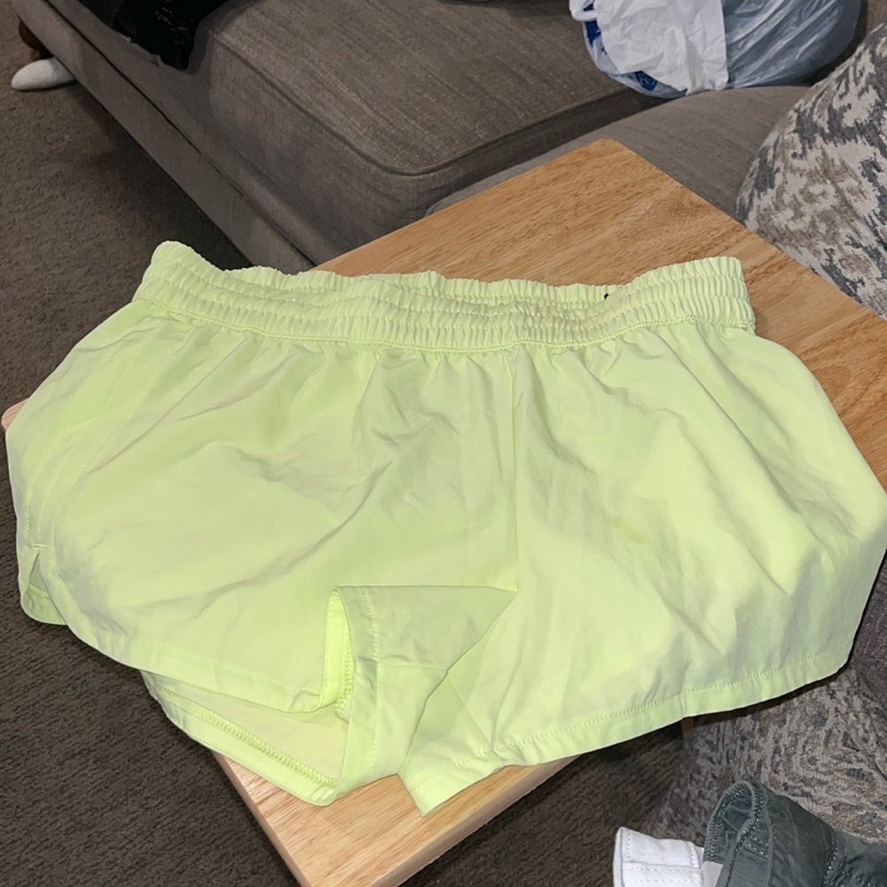 Yellow-green athletic shorts from DSG